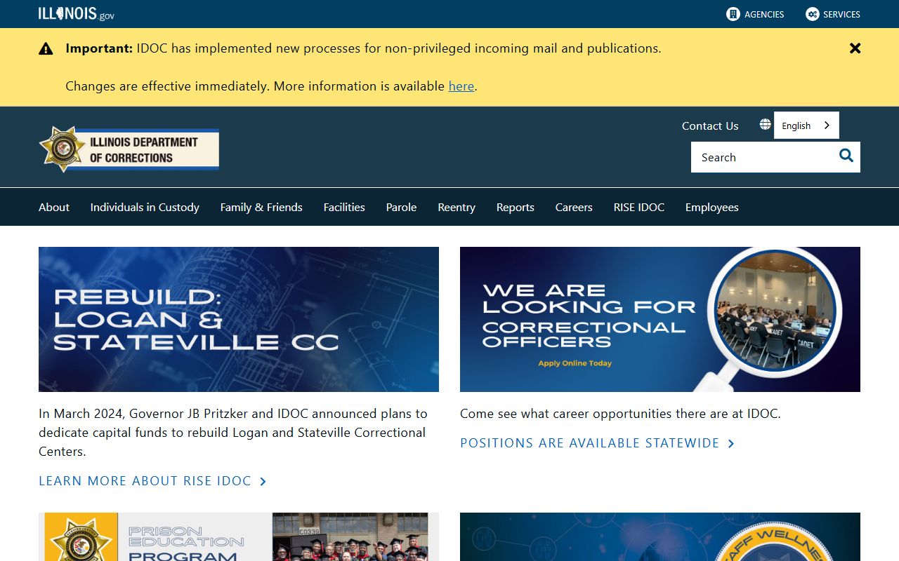 Illinois busted mugshots IDOC resource page